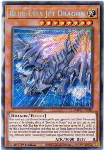 Yu-Gi-Oh! | Blue-Eyes Jet Dragon | BACH-EN004 | Secret Rare | 1st Edition