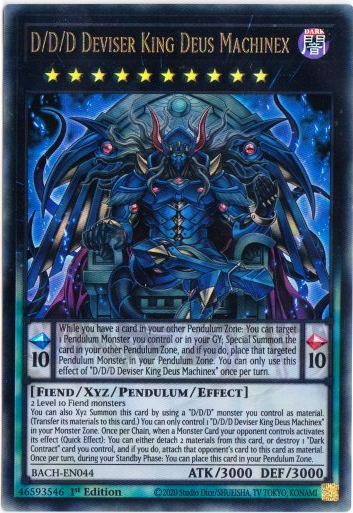 Yu-Gi-Oh! | D/D/D Deviser King Deus Machinex | BACH-EN044 | Ultra Rare | 1st Edition