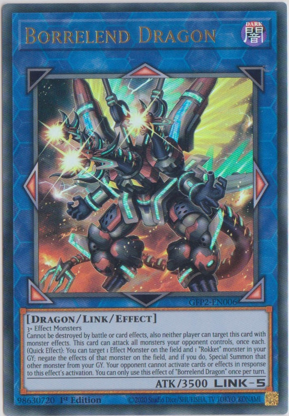 Yu-Gi-Oh! | Borrelend Dragon | GFP2-EN006 | Ultra Rare | 1st Ed