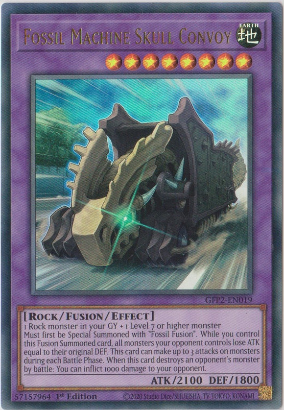 Yu-Gi-Oh! | Fossil Machine Skull Convoy | GFP2-EN019 | Ultra Rare | 1st Ed