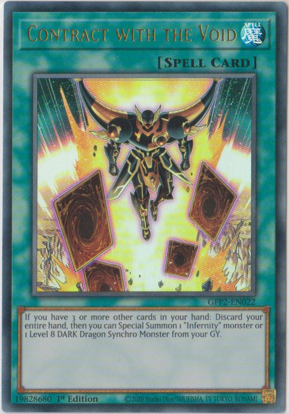 Yu-Gi-Oh! | Contract with the Void | GFP2-EN022 | Ultra Rare | 1st Ed