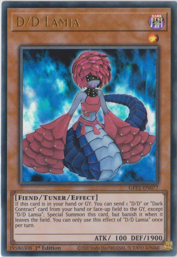 Yu-Gi-Oh! | D/D Lamia | GFP2-EN077 | Ultra Rare | 1st Ed