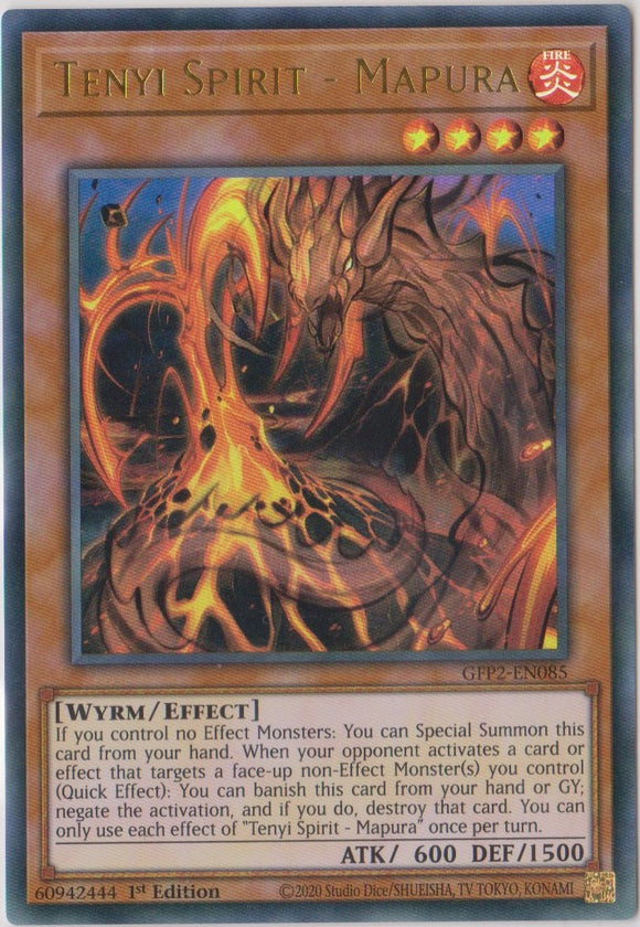 Yu-Gi-Oh! | Tenyi Spirit - Mapura | GFP2-EN085 | Ultra Rare | 1st Ed