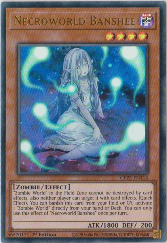 Yu-Gi-Oh! | Necroworld Banshee | GFP2-EN114 | Ultra Rare | 1st Ed