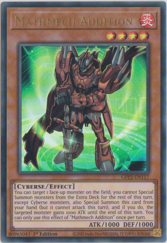 Yu-Gi-Oh! | Mathmech Addition | GFP2-EN117 | Ultra Rare | 1st Ed