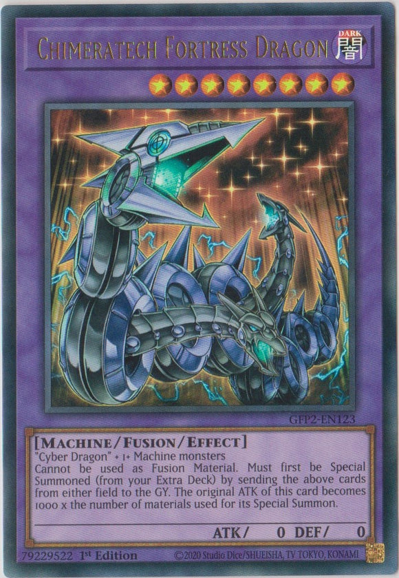 Yu-Gi-Oh! | Chimeratech Fortress Dragon | GFP2-EN123 | Ultra Rare | 1st Ed