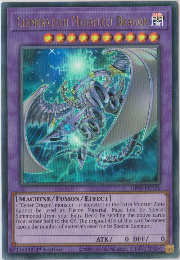 Yu-Gi-Oh! | Chimeratech Megafleet Dragon | GFP2-EN126 | Ultra Rare | 1st Ed