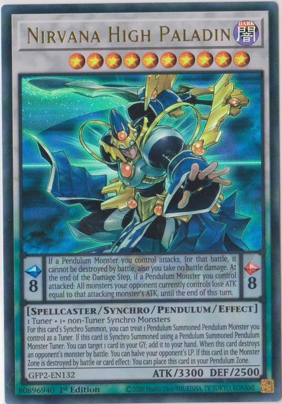 Yu-Gi-Oh! | Nirvana High Paladin | GFP2-EN132 | Ultra Rare | 1st Ed