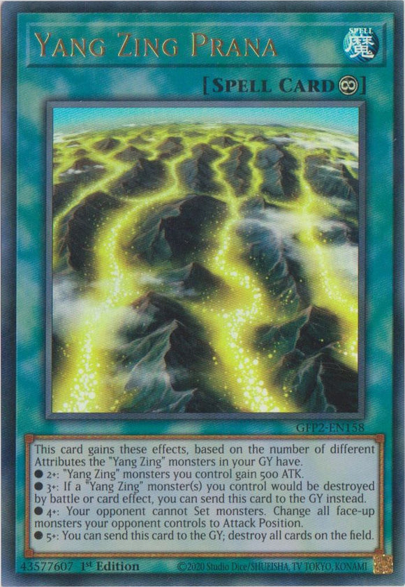 Yu-Gi-Oh! | Yang Zing Prana | GFP2-EN158 | Ultra Rare | 1st Ed