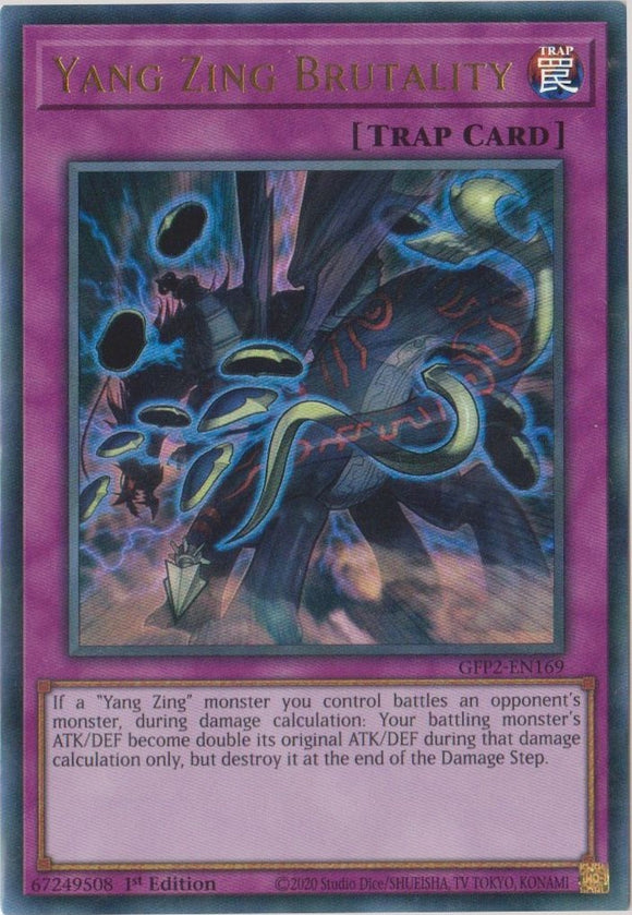 Yu-Gi-Oh! | Yang Zing Brutality | GFP2-EN169 | Ultra Rare | 1st Ed