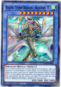 Yu-Gi-Oh! | Raging Storm Dragon - Beaufort IX | BLVO-EN082 | Common | 1st Ed