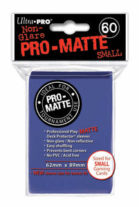 Ultra Pro | Small Pro Matte Card Sleeves | 60 Pack | Blue