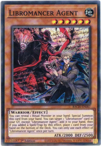 Yu-Gi-Oh! | Libromancer Agent | BACH-EN087 | Super Rare | 1st Edition