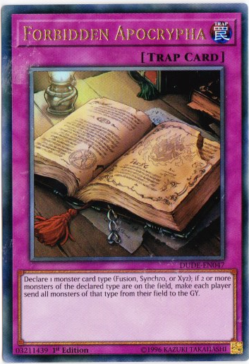 Yu-Gi-Oh! | Forbidden Apocrypha | DUDE-EN047 | Ultra Rare | 1st Edition