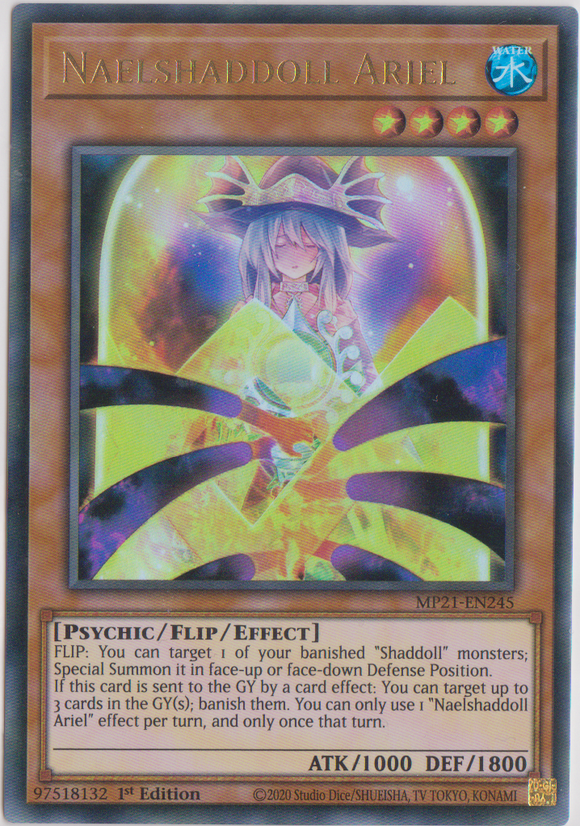 Yu-Gi-Oh! | Naelshaddoll Ariel | MP21-EN245 | Ultra Rare | 1st Edition