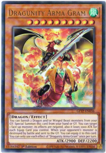 Yu-Gi-Oh! | Dragunity Arma Gram | GFTP-EN036 | Ultra Rare | 1st Edition