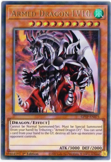 Yu-Gi-Oh! | Armed Dragon LV10 | GFTP-EN075 | Ultra Rare | 1st Edition