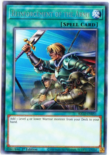 Yu-Gi-Oh! | Reinforcement of the Army | KICO-EN051 | Rare | 1st Ed