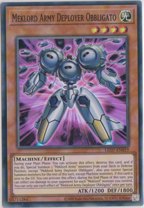 Yu-Gi-Oh! | Meklord Army Deployer Obbligato | LED7-EN019 | Super Rare