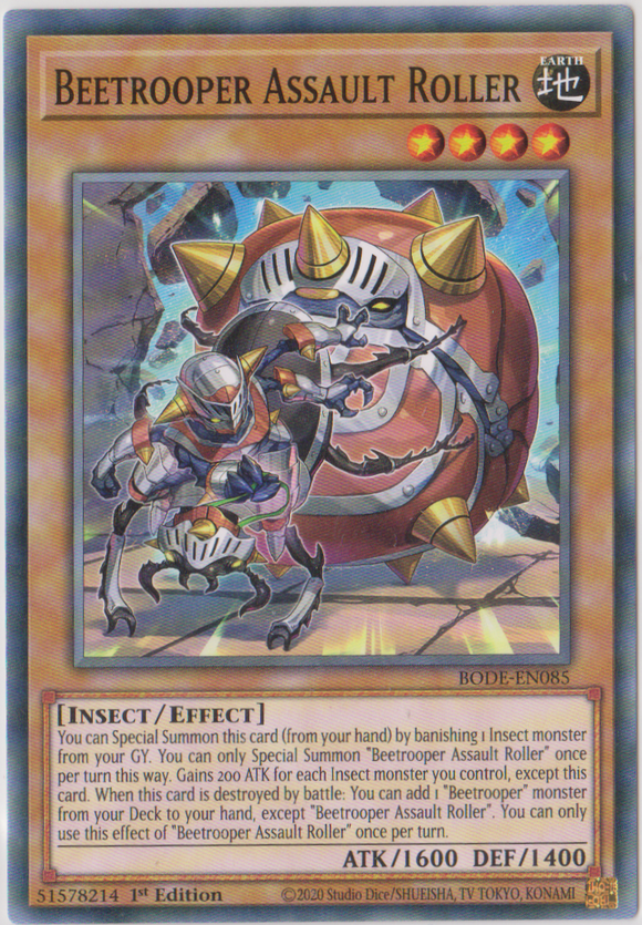 Yu-Gi-Oh! | Beetrooper Assault Roller | BODE-EN085 | Common | 1st Edition