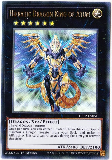 Yu-Gi-Oh! | Hieratic Dragon King of Atum | GFTP-EN051 | Ultra Rare | 1st Edition