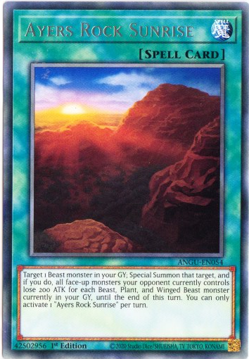 Yu-Gi-Oh! | Ayers Rock Sunrise | ANGU-EN054 | Rare | 1st Ed