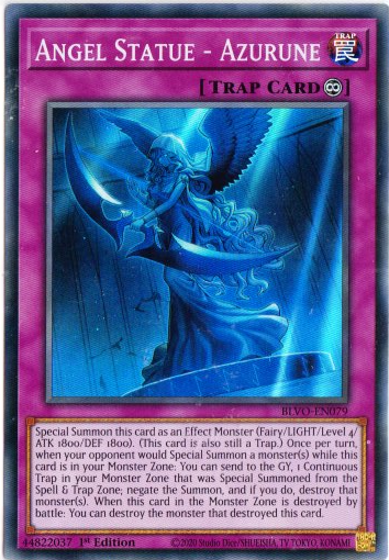 Yu-Gi-Oh! | Angel Statue - Azurune | BLVO-EN079 | Super Rare | 1st Ed