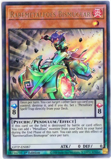 Yu-Gi-Oh! | Raremetalfoes Bismugear | GFTP-EN087 | Ultra Rare | 1st Edition