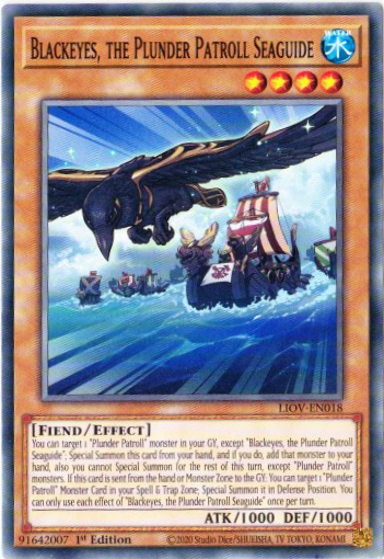 Yu-Gi-Oh! | Blackeyes, the Plunder Patroll Seaguide | LIOV-EN018 | Common | 1st Ed