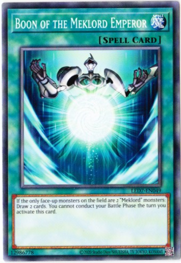 Yu-Gi-Oh! | Boon of the Meklord Emperor | LED7-EN049 | Common