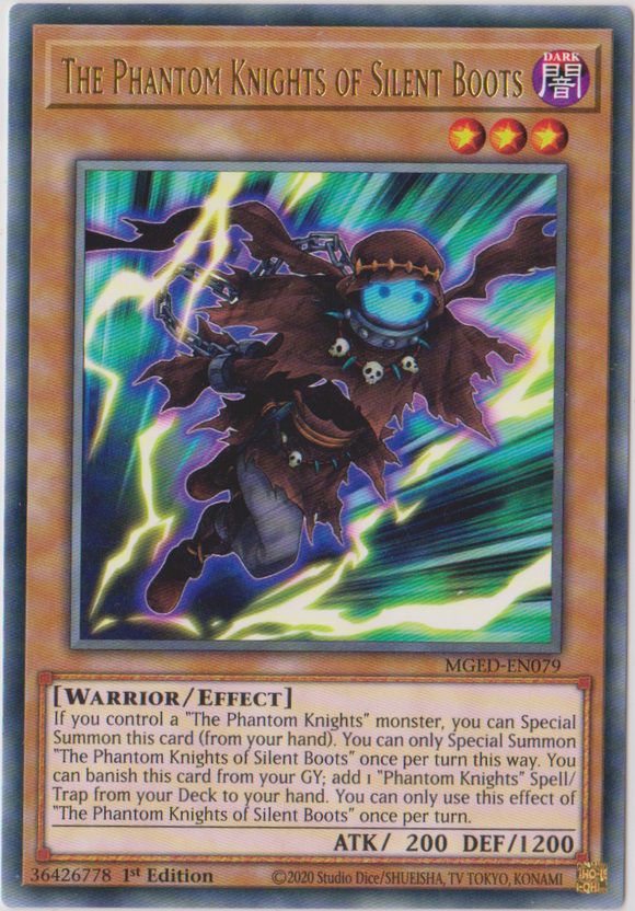 Yu-Gi-Oh! | The Phantom Knights of Silent Boots | MGED-EN079 | Rare | 1st Edition