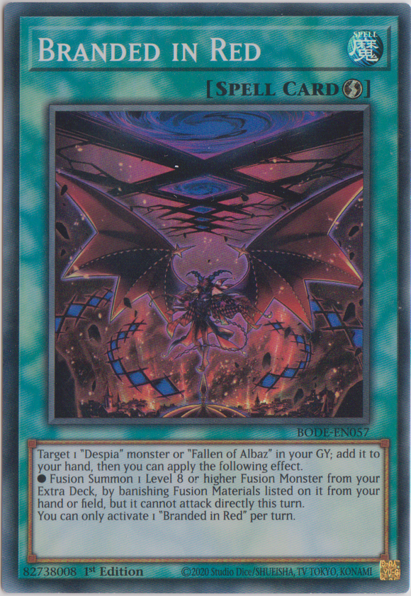 Yu-Gi-Oh! | Branded in Red | BODE-EN057 | Super Rare | 1st Edition