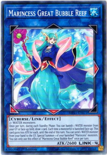 Yu-Gi-Oh! | Marincess Great Bubble Reef | MP21-EN071 | Common | 1st Edition