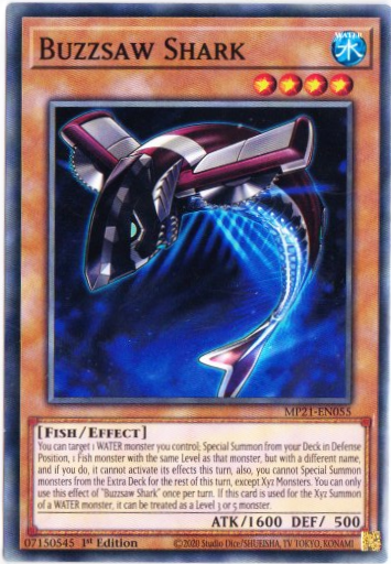 Yu-Gi-Oh! | Buzzsaw Shark | MP21-EN055 | Common | 1st Edition