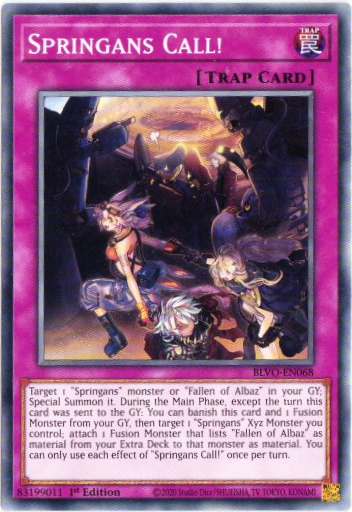 Yu-Gi-Oh! | Springans Call! | BLVO-EN068 | Common | 1st Ed