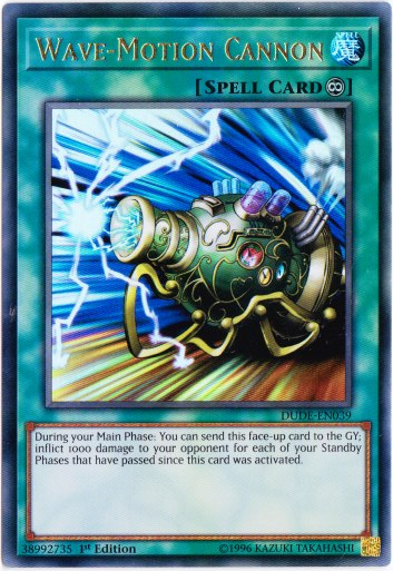 Yu-Gi-Oh! | Wave-Motion Cannon | DUDE-EN039 | Ultra Rare | 1st Edition