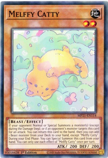 Yu-Gi-Oh! | Melffy Catty | MP21-EN114 | Common | 1st Edition