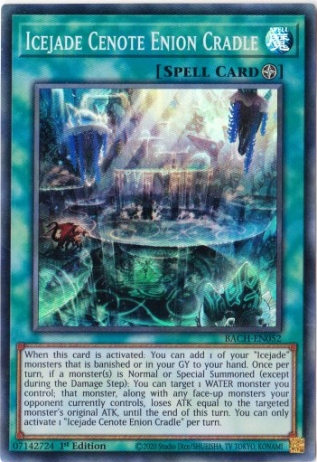 Yu-Gi-Oh! | Icejade Cenote Enion Cradle | BACH-EN052 | Super Rare | 1st Edition