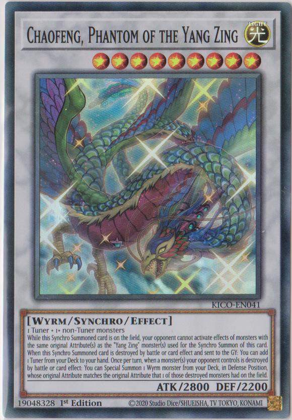 Yu-Gi-Oh! | Chaofeng, Phantom of the Yang Zing | KICO-EN041 | Super Rare | 1st Ed