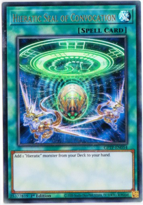 Yu-Gi-Oh! | Hieratic Seal of Convocation | GFTP-EN054 | Ultra Rare | 1st Edition