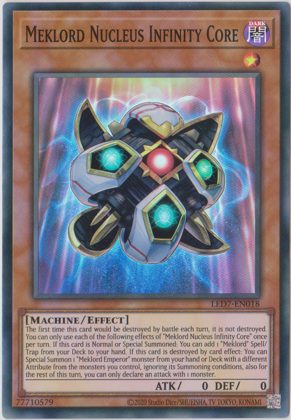 Yu-Gi-Oh! | Meklord Nucleus Infinity Core | LED7-EN018 | Super Rare