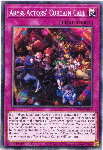 Yu-Gi-Oh! | Abyss Actors' Curtain Call | LDS2-EN064 | Common | 1st Ed