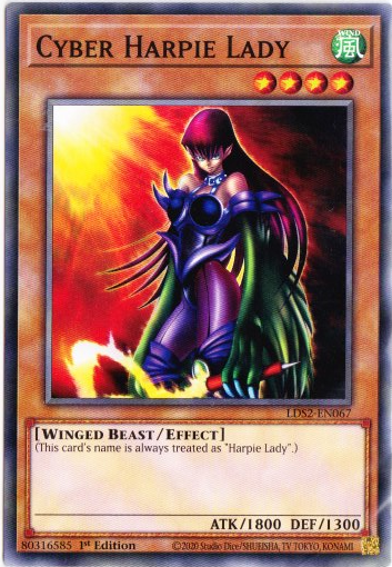 Yu-Gi-Oh! | Cyber Harpie Lady | LDS2-EN067 | Common | 1st Ed