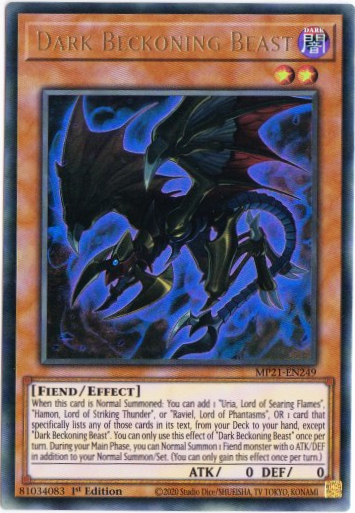 Yu-Gi-Oh! | Dark Beckoning Beast | MP21-EN249 | Ultra Rare | 1st Edition