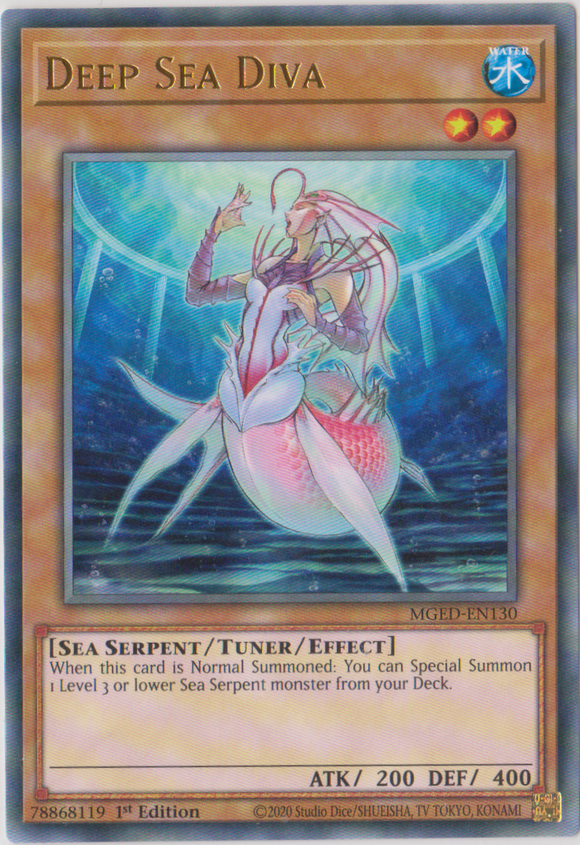 Yu-Gi-Oh! | Deep Sea Diva | MGED-EN130 | Rare | 1st Edition