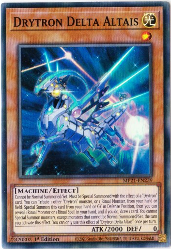 Yu-Gi-Oh! | Dryton Delta Altais | MP21-EN239 | Super Rare | 1st Edition