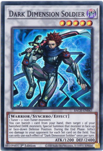 Yu-Gi-Oh! | Dark Dimensional Soldier | BACH-EN043 | Super Rare | 1st Edition