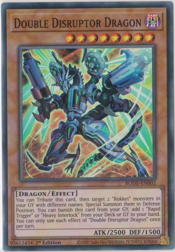 Yu-Gi-Oh! | Double Disruptor Dragon | BODE-EN002 | Super Rare | 1st Edition