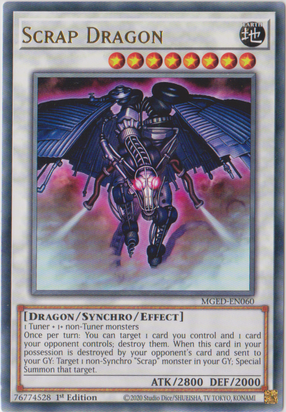 Yu-Gi-Oh! | Scrap Dragon | MGED-EN060 | Rare | 1st Edition