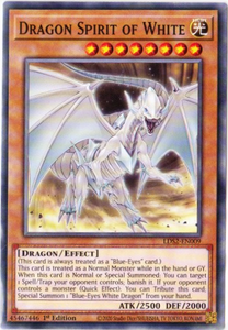 Yu-Gi-Oh! | Dragon Spirit of White | LDS2-EN009 | Common | 1st Ed